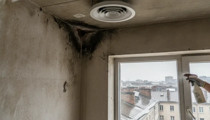 Maison en granite dont le rez-de-chaussée était en contrebas à Brest